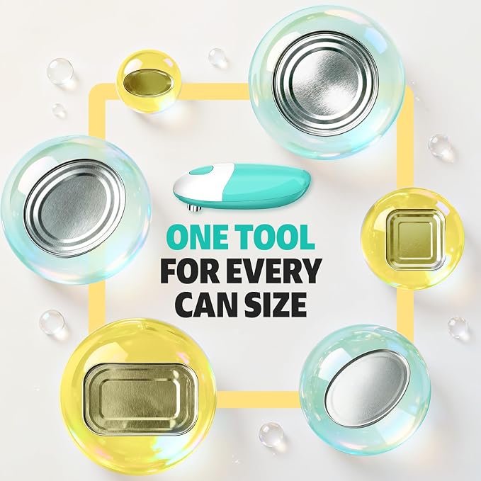 Handsfree One Touch Electric Can Opener, Smooth Edge Automatic Can Opener Fits - Image 3