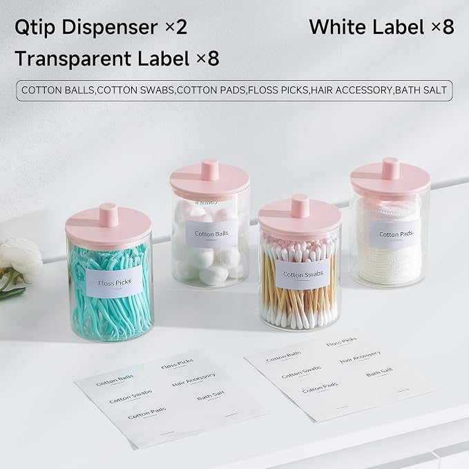 TIPGO Glass Qtip Holder Dispenser - Image 4