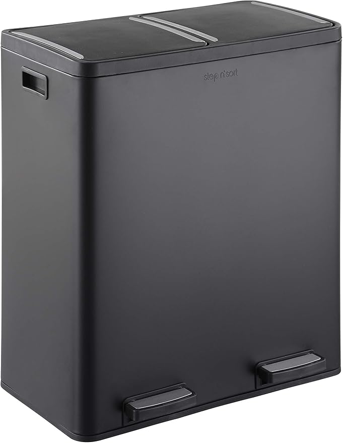 Step N' Sort The 18.5 Gallon Extra Large Capacity, Dual Trash and Recycling Bin by Step+N%27+Sort