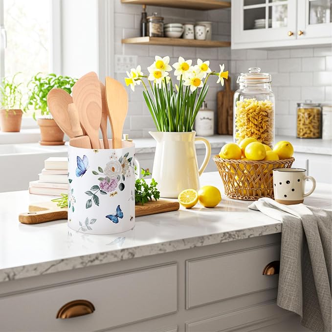 WILLBOND Butterfly Spring Kitchen Decor Acrylic Butterfly Kitchen Utensil - Image 5