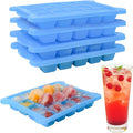 4 Pack Mini Ice Cube Trays for Freezer-Easy Release & Stackable | Small Ice by Aibirui