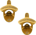 Aintque Gold Bottle Opener Wall Mounted Stainless, Mountable Beer Cap Opener by Wallmountedbottleopener