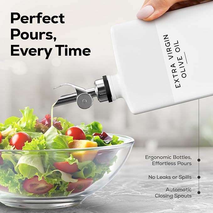 Luxury Glass Olive Oil Dispenser Bottle - Image 4