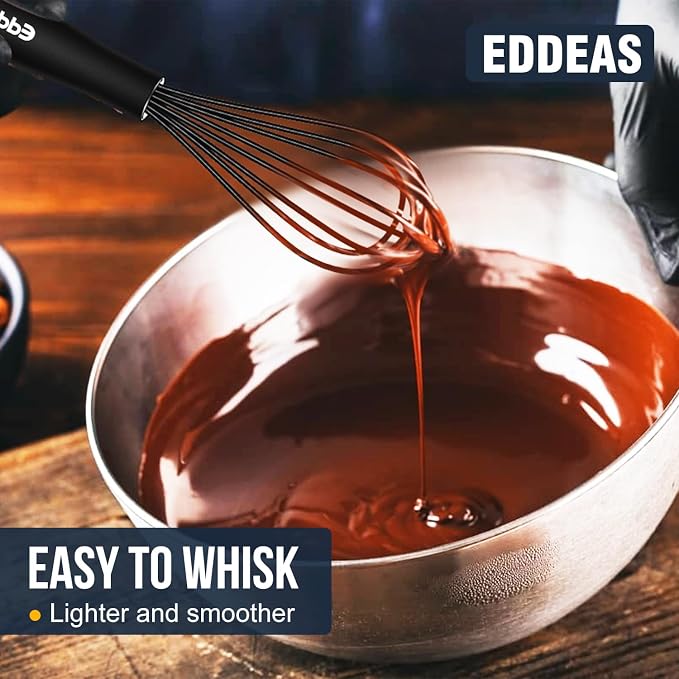 Eddeas Silicone Mini Whisk, Small whisks Non-Stick Tiny Whisks set of 2（5.5in & - Image 7