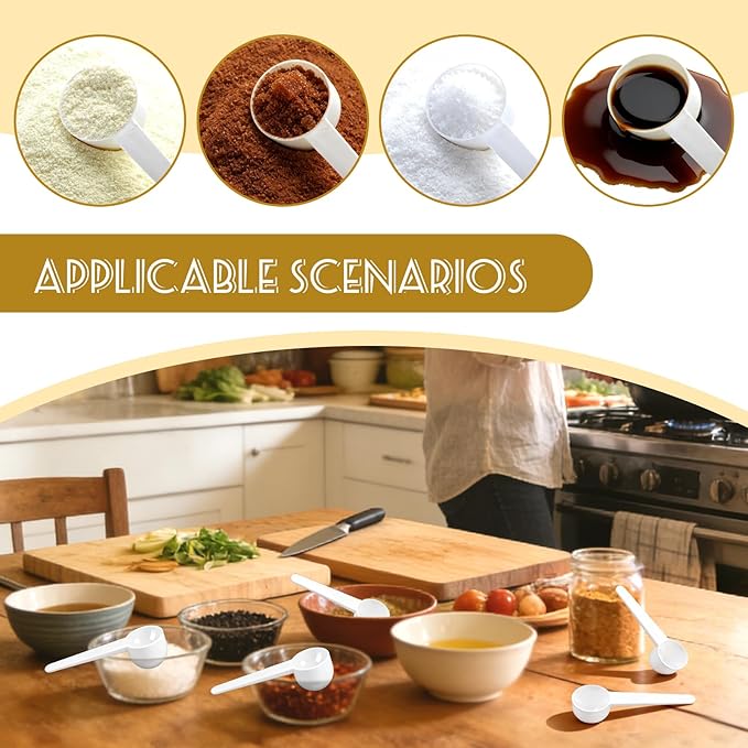 Twdrer 40-Piece 15ml Food Grade Plastic Measuring Spoons & Coffee Scoops - Image 7