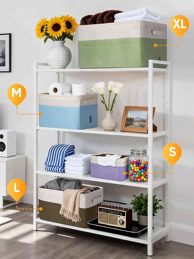 BALEINE 2 Pack Fabric Closet Storage Bins - Image 4