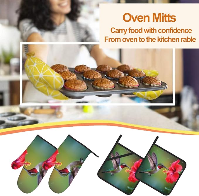 Oven Mitts and Hot Pads Set - Image 7