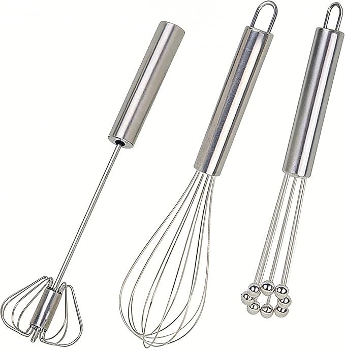 3 Packs Stainless Steel Whisk Set-Whisks by Unknown