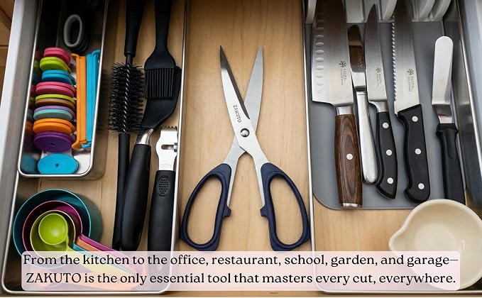 Kitchen Shears 2 Pack – Heavy Duty Stainless Steel Food Scissors - Image 9