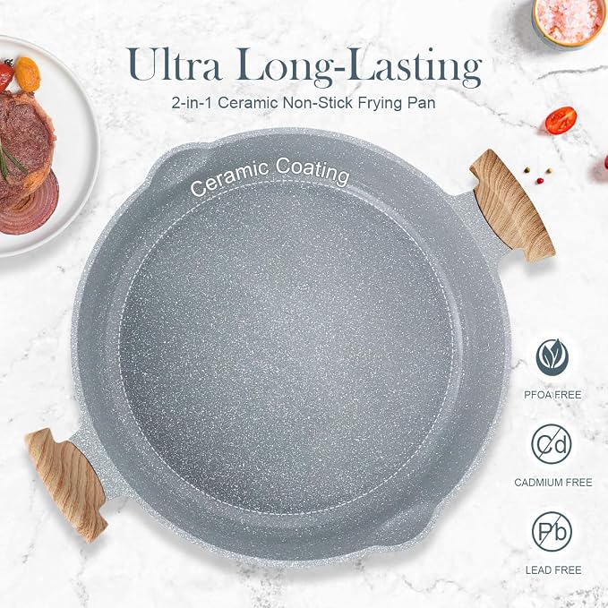 AIKENBBKK Ceramic Frying Pan - Image 6