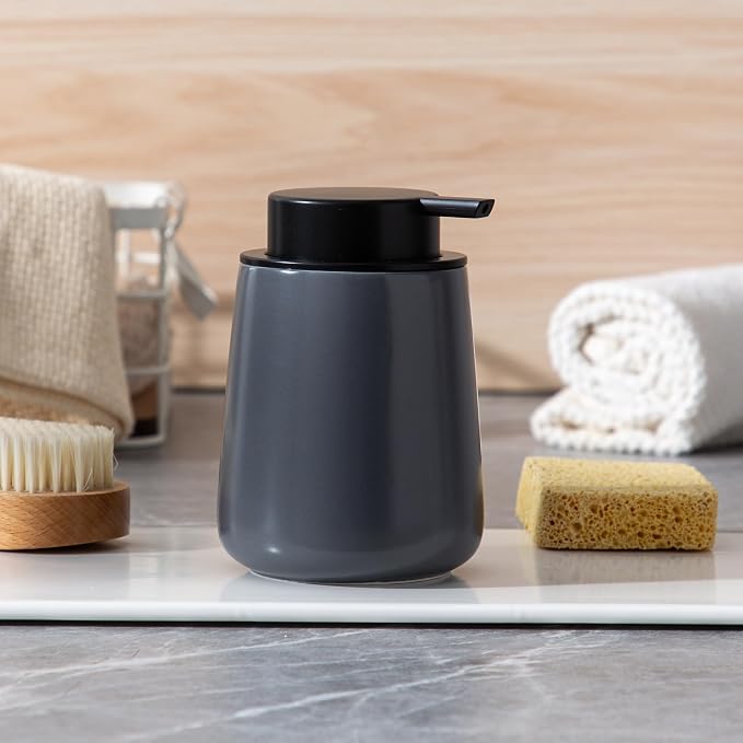 Enra Foaming Soap Dispenser, 12 oz Foam Ceramic Hand Soap Dispenser, - Image 7