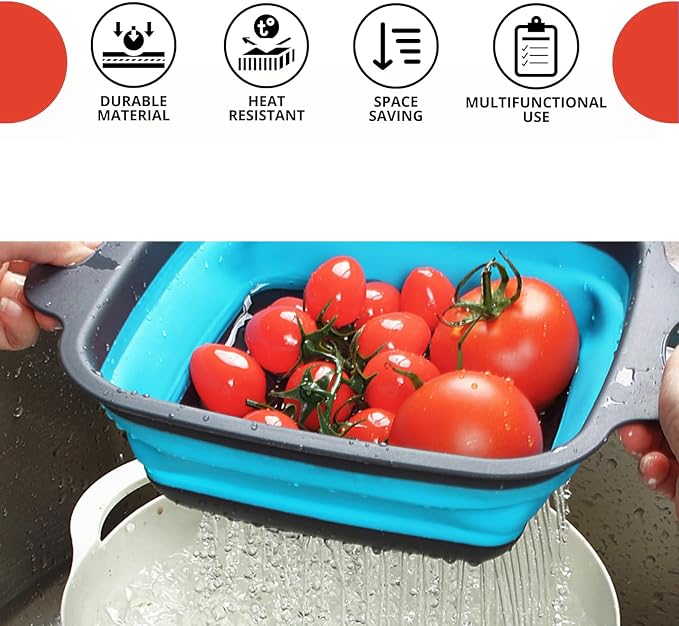 2 PCS Collapsible Colander, Collapsible Strainers - Image 6