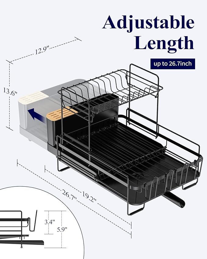 Kitsure Large Dish Drying Rack - Image 2