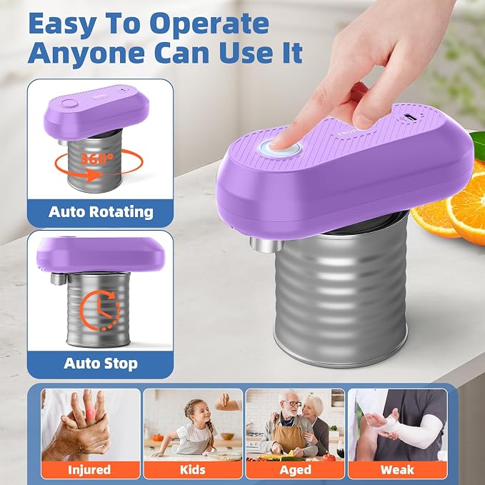 Auto Electric Can Opener, Rechargeable Can Openers - Image 5