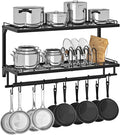 CHOEZON Pot Rack, Wall Mounted Pan Holder, 2-Tier Pot and Pan Organizer by Choezon