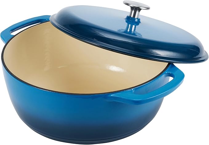 Amazon Basics Enameled Cast Iron Dutch Oven Pot - Image 3