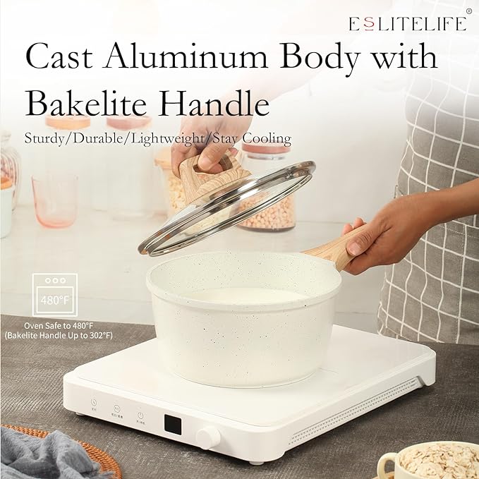 ESLITE LIFE Nonstick Sauce Pan - Image 5