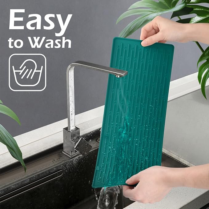 GeeRic Dish Drying Mats, Heat-resistant Silicone Mat - Image 4