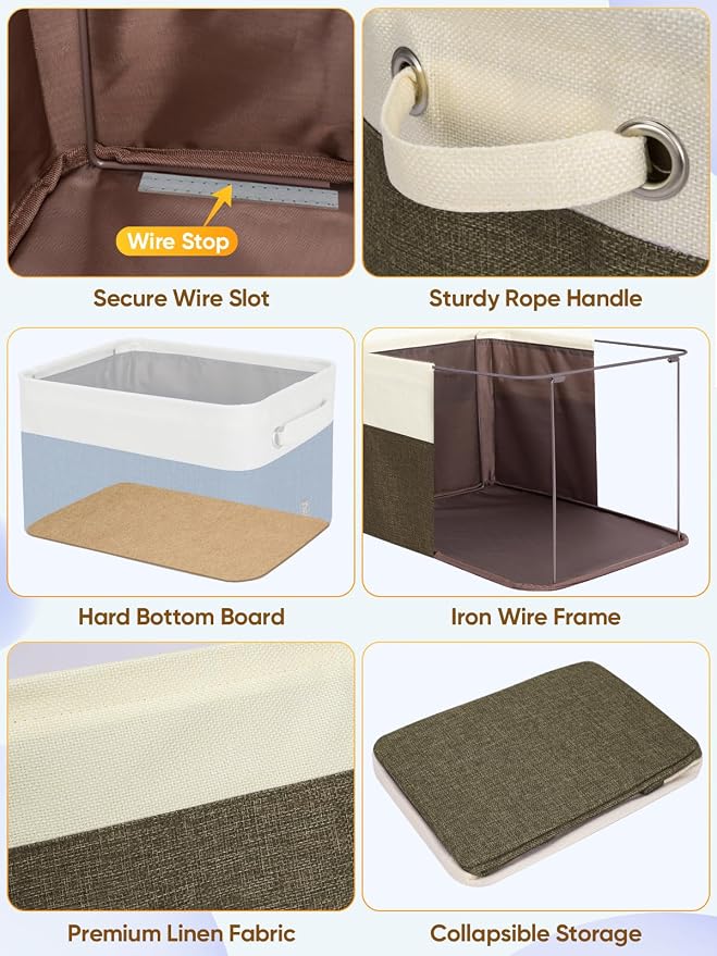 BALEINE 1 Pack Fabric Closet Storage Bins - Image 6