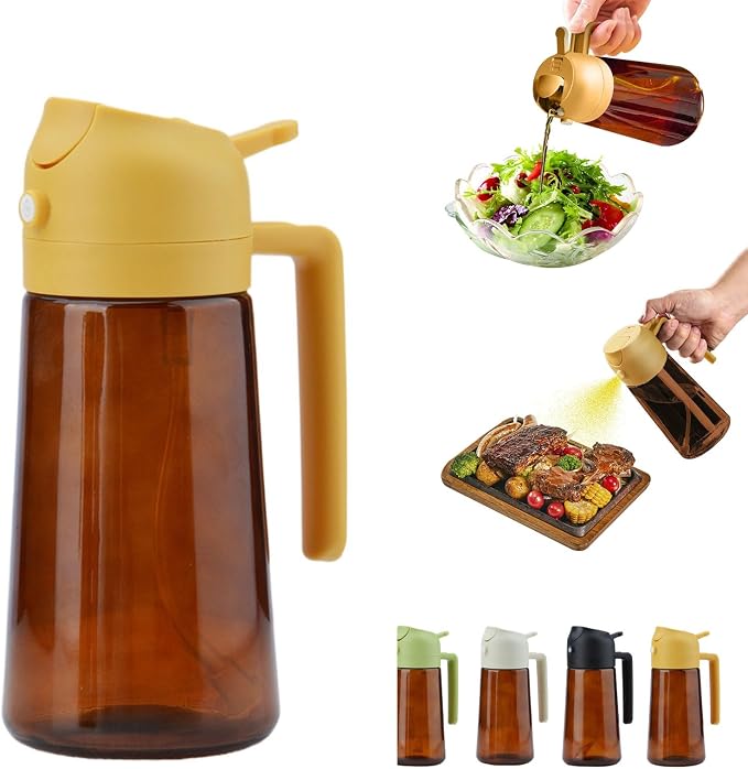 2 In 1 Oil Dispenser And Oil Sprayer, 16 Oz/470 Ml Oil Dispenser by Unknown