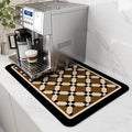 AMOAMI Coffee Mat Hide Stain Rubber Backed Absorbent Dish Drying Mat by AMOAMI