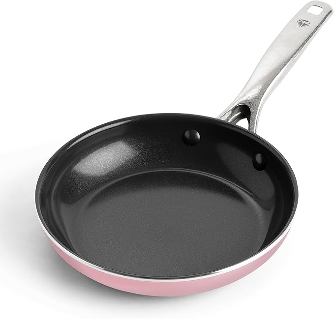 Blue Diamond 8" Nonstick Frying Pan Skillet, Ceramic Diamond Infused PFAS-Free by BlueDiamondCookware