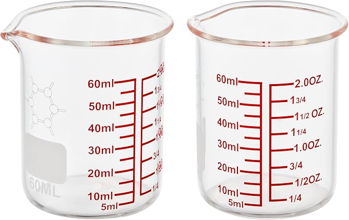 High Borosilicate Glass Measuring Cup-V-Shaped Spout，Glass Measuring Beaker by AckersBORO33