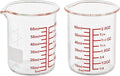 High Borosilicate Glass Measuring Cup-V-Shaped Spout，Glass Measuring Beaker by AckersBORO33