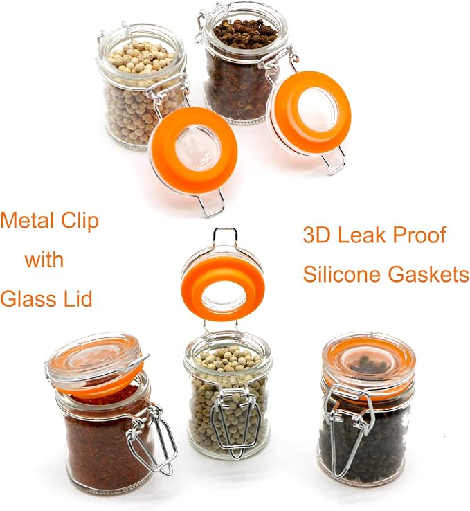 1.7 oz Mini Glass Spice Jars - Image 4