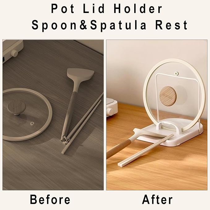 Foldable Pot Lid Holder & Spoon Rest - Image 5
