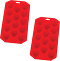 HIC Kitchen Silicone Heart Ice Tray, Each Tray Makes 14 Hearts by HIC