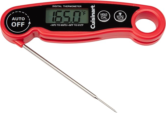 Cuisinart LCD Digital Instant Read Thermometer, Water Resistant Meat Thermometer - Image 7