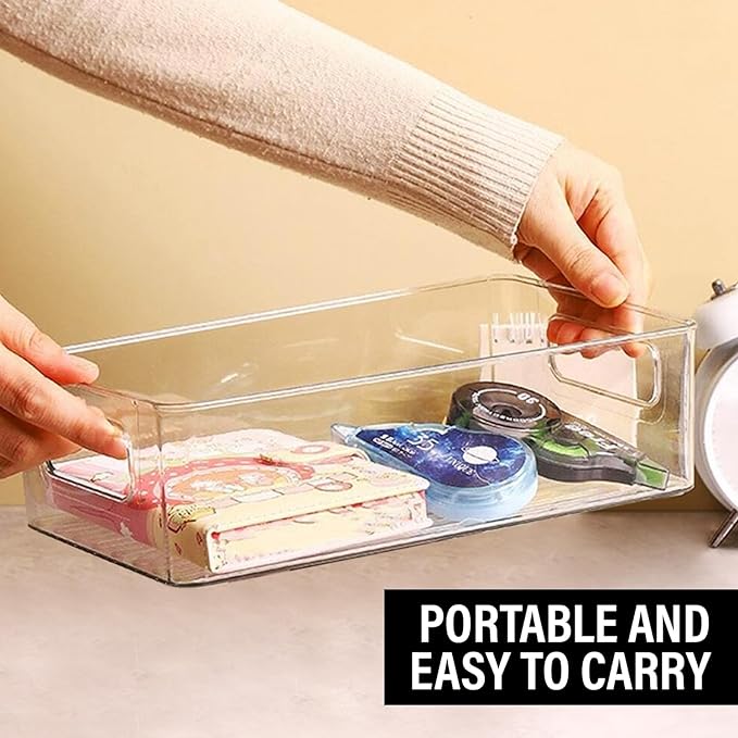 Clear Plastic Storage Bins, Pantry Organizers and Storage or Kitchen - Image 7