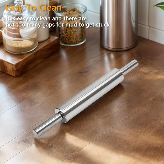17-Inch Stainless Steel Rolling Pin - Image 7