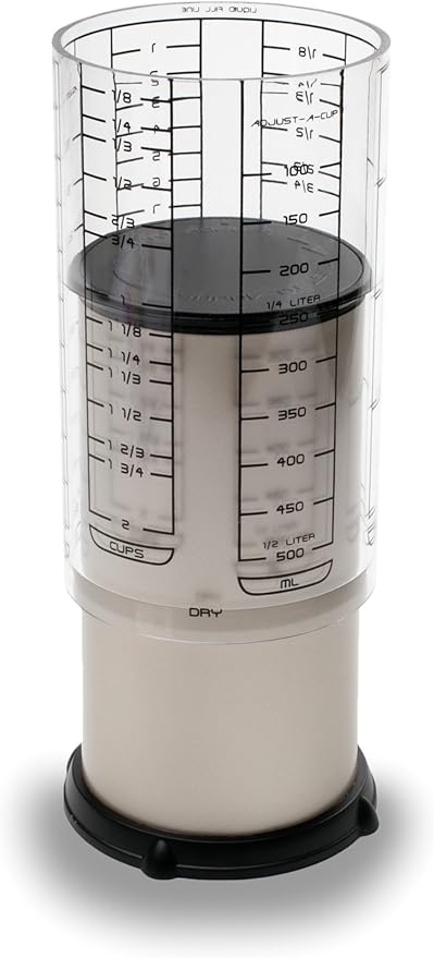 KitchenArt Professional Series 2 Cup Adjust-A-Cup, Champagne Satin, Adjustable by KitchenArt