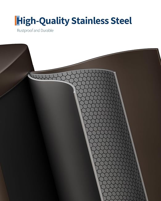 Garvee 13 gal / 50 L Metal Kitchen Trash Can - Image 3