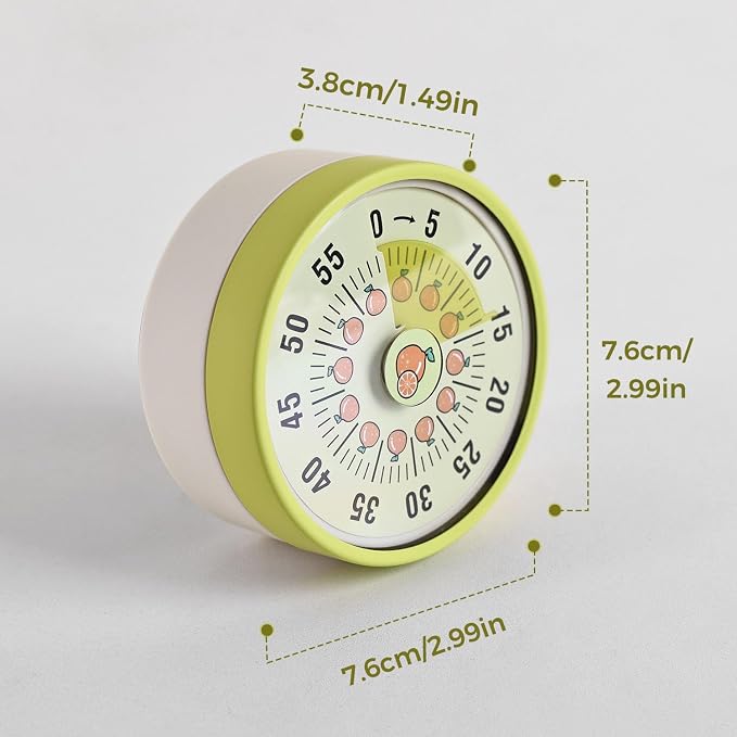 Kitchen Timer, Kitchen Countdown Cooking Reminder No Battery Required Magnetic - Image 6
