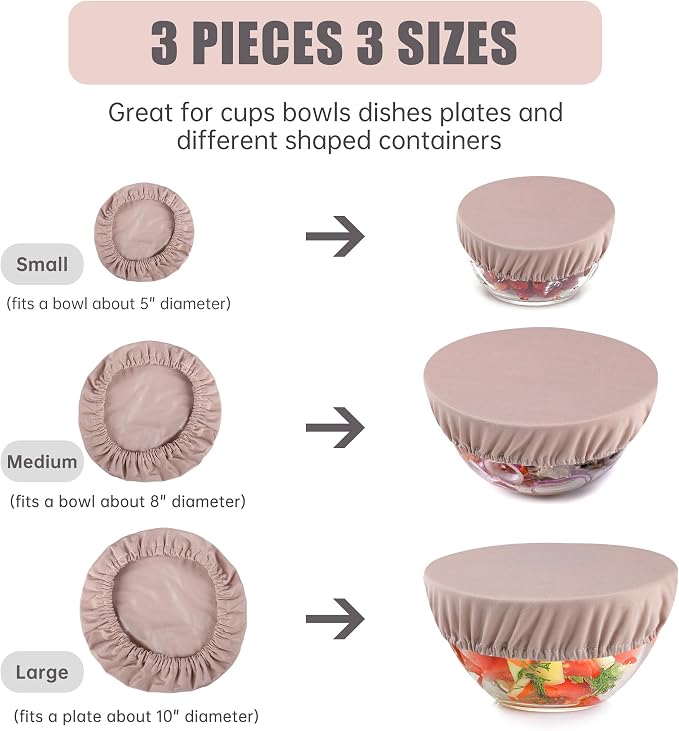 wegreeco Elastic Reusable Bowl Covers - Image 3