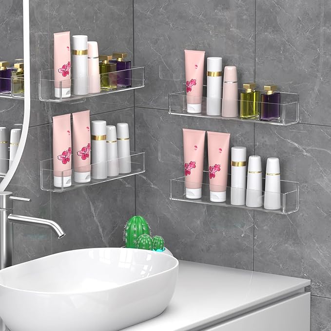 PMMASTO Adhesive Acrylic Spice Rack Organizer - Image 8