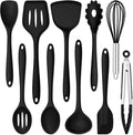 E-far 10 Pieces Silicone Cooking Utensils Set, Heat Resistant Kitchen Utensil by E-far