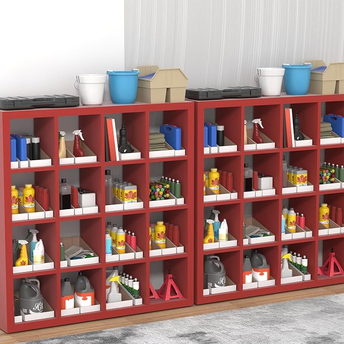 ZBEIVAN Cardboard Storage Bins Boxes 35 Packs 12x3x4.5 Inches, Easy Assembly - Image 7