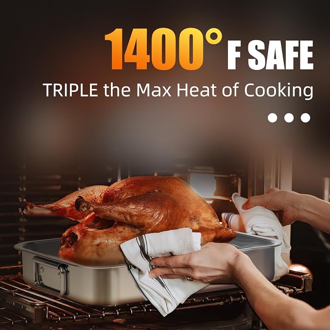 Stainless Steel Turkey Roasting Pan - Image 4