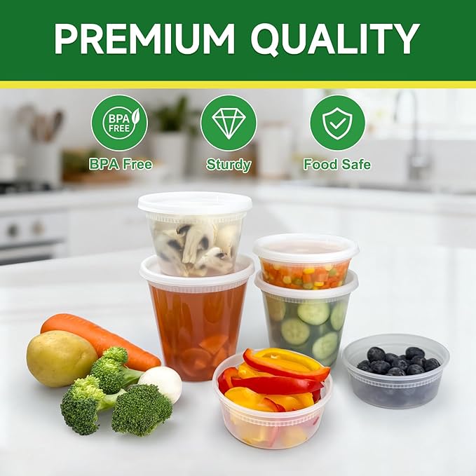 Dealusy 50 Set 16 oz Deli Containers - Image 3