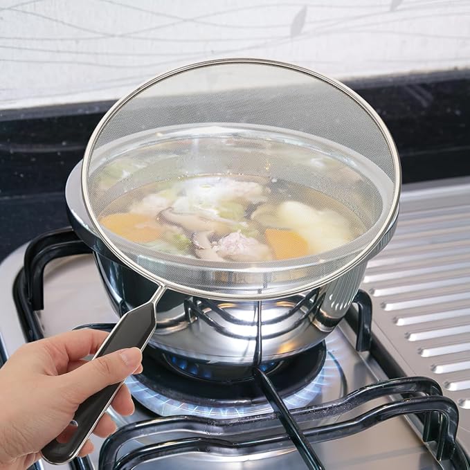 Unomor Oilproof Mesh Lid 15.75 Inch Splatter Screen - Image 8