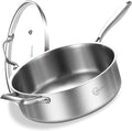 LOLYKITCH 5 QT Tri-Ply Stainless Steel Sauté Pan, 12 Inch Deep Frying Pan by LolyKitch