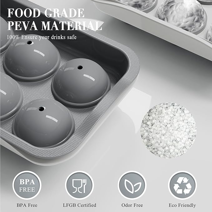 Round Ice Cube Mold with Lid - Image 4