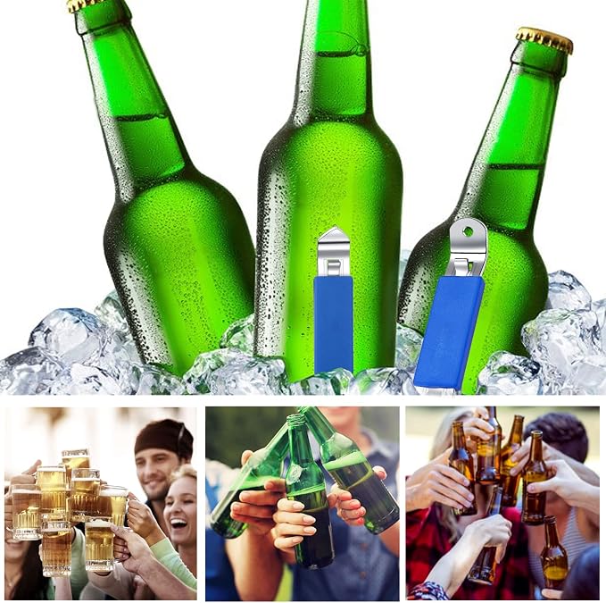 3 Pieces Magnetic Bottle Openers Can Opener Classic Beer Opener Stainless Steel - Image 6