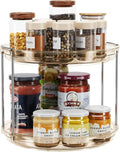 LAMU 2 Tier Lazy Susan Turntable Organizer 9.25'' Rotating Spice Rack by YourHome-OrganizationHelper