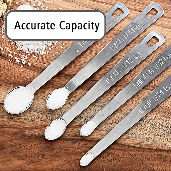 2PCS 1/8 Teaspoon Single Tiny Measuring Spoon, Small Individual Stainless Steel - Image 5