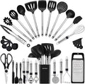 Kitchen Utensil Set-Silicone Cooking Utensils-33 Kitchen Gadgets & Spoons by BESTZMWK